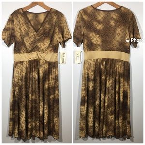 NWT Cute Sparkle Tan Gold Dress S.H.E. Nordstrom